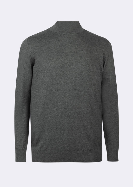 Dark Grey Melange Knitwear