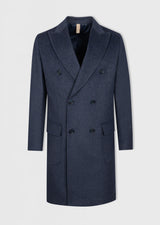 Light Navy Wool Coat
