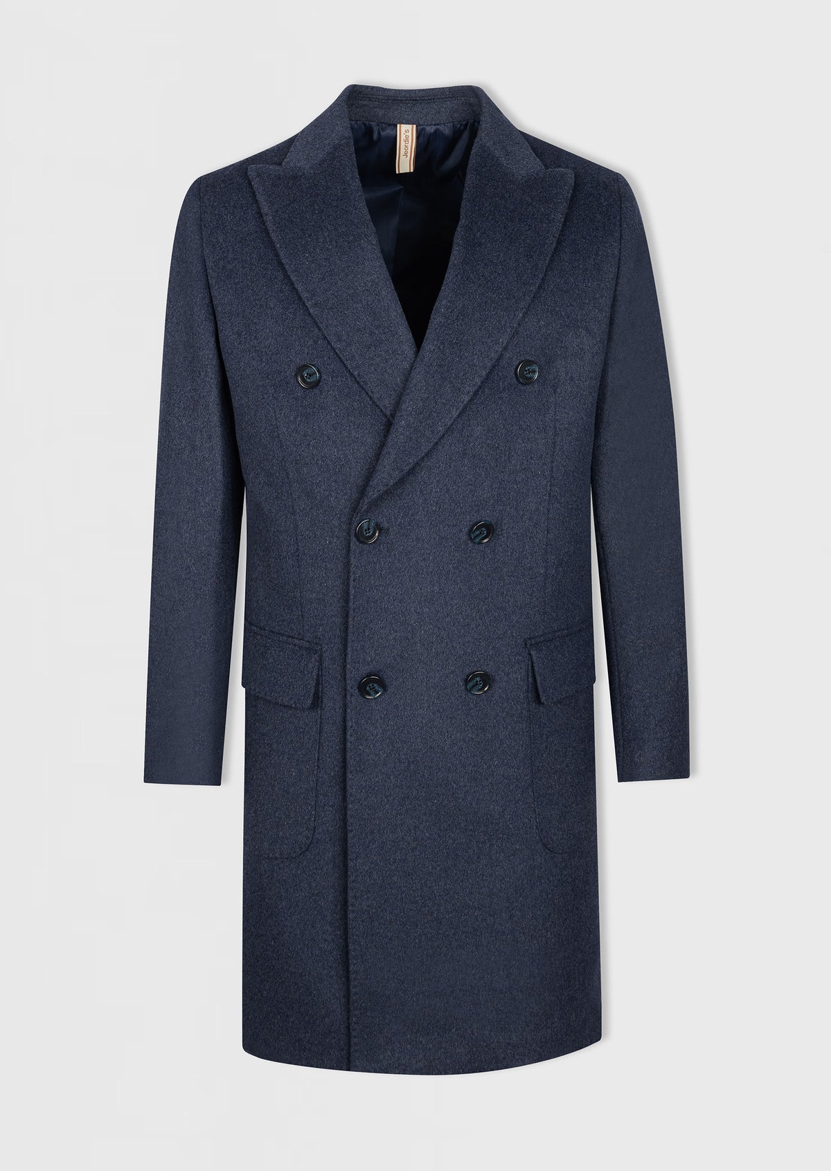 Light Navy Wool Coat