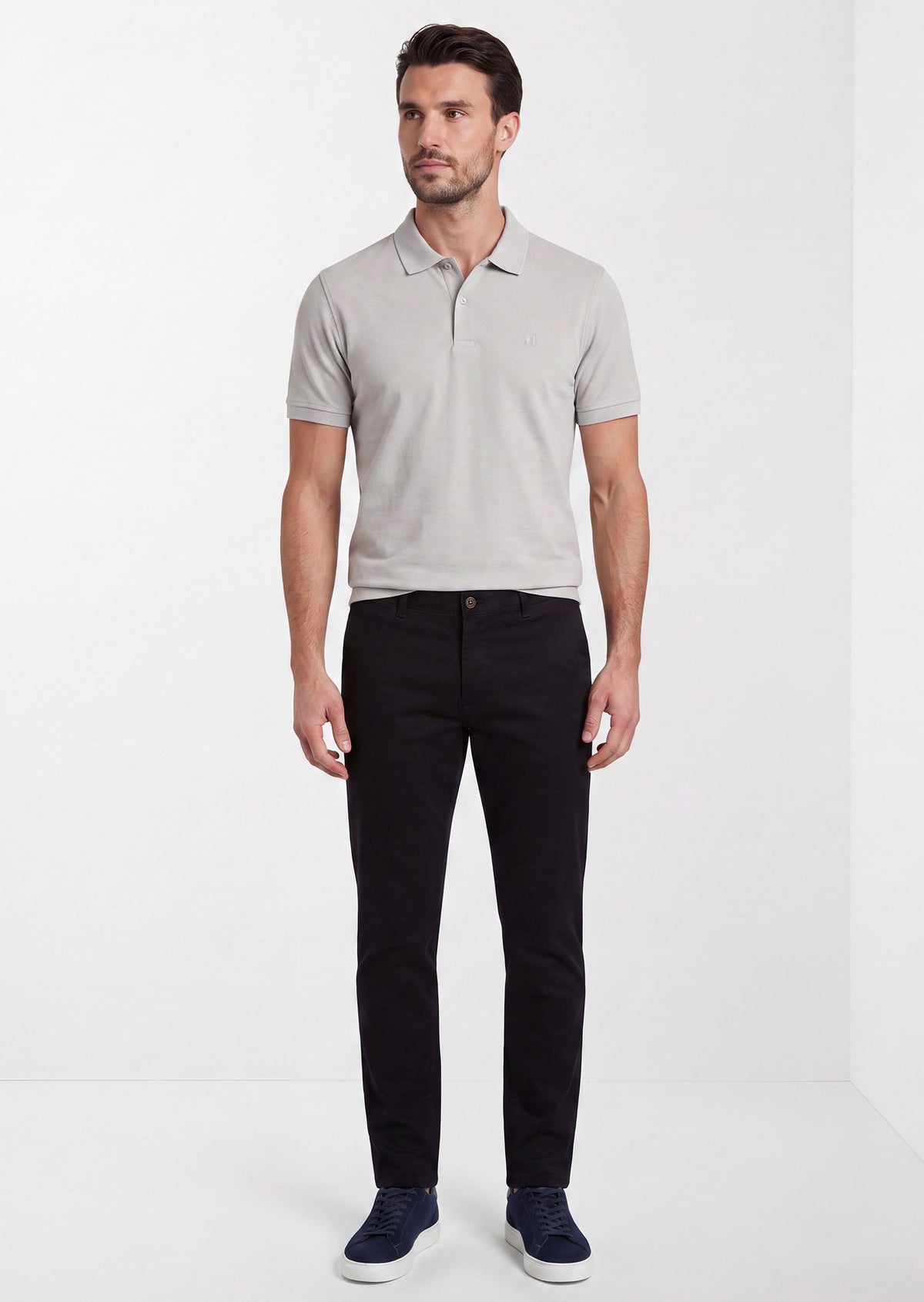 Ice Grey Polo T-Shirt