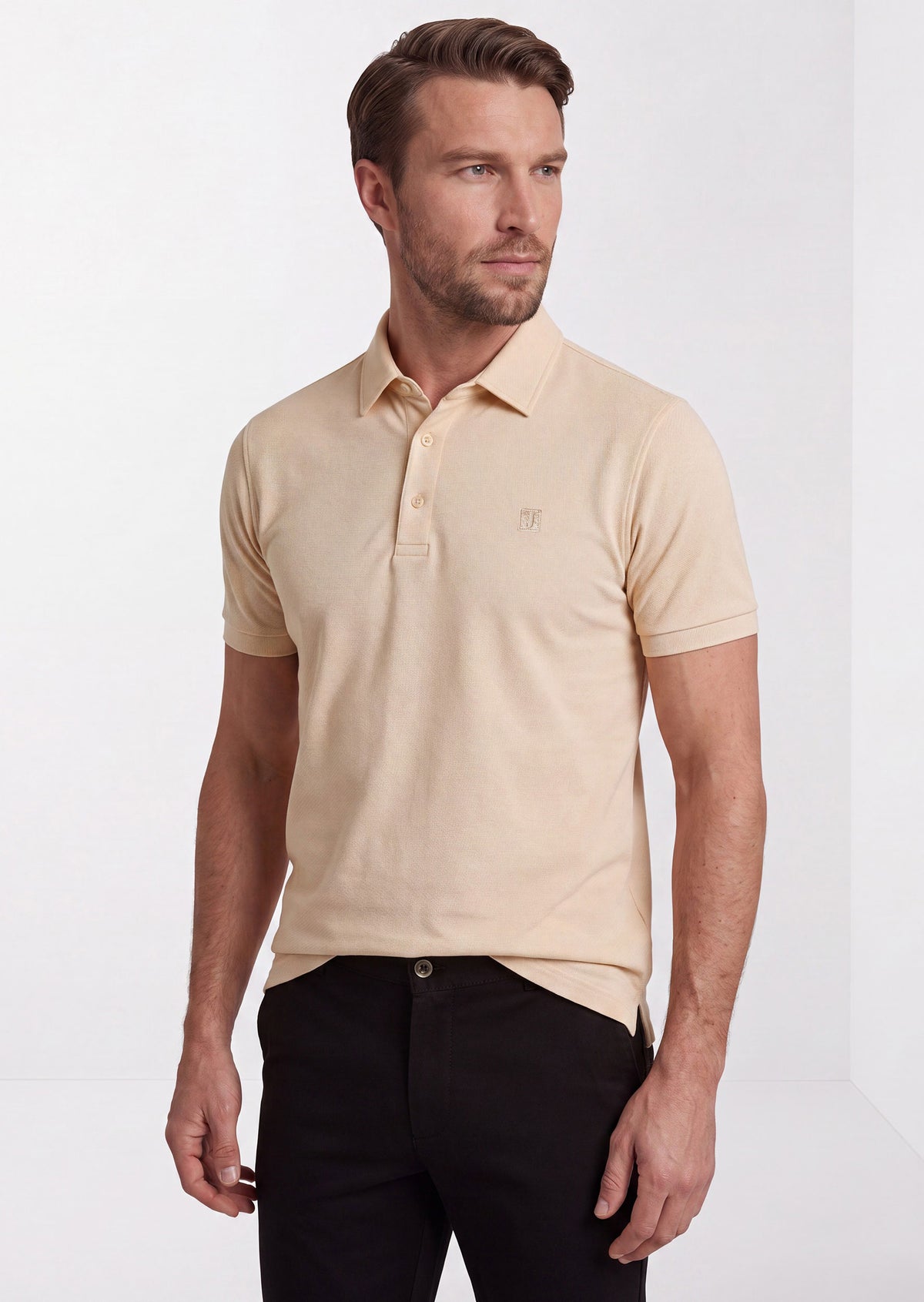 Beige Polo T-Shirt