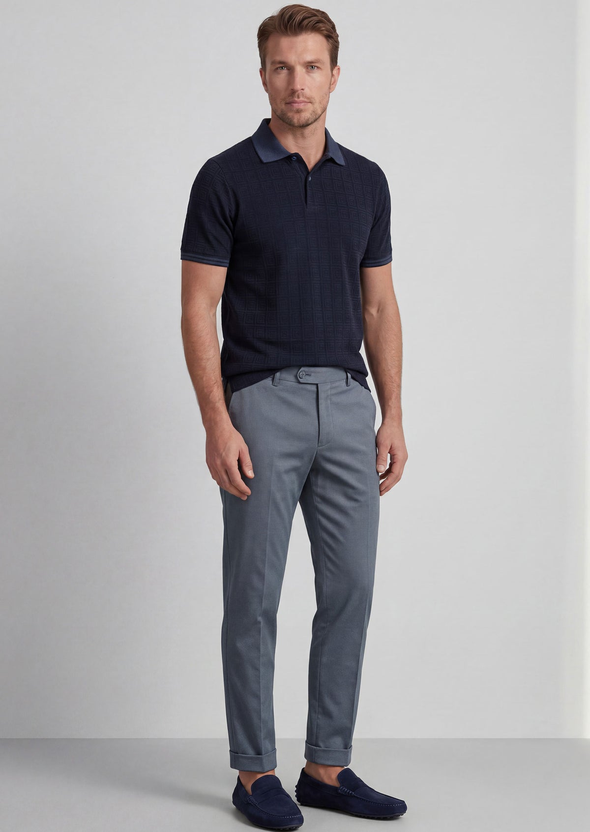 Navy Polo T-Shirt
