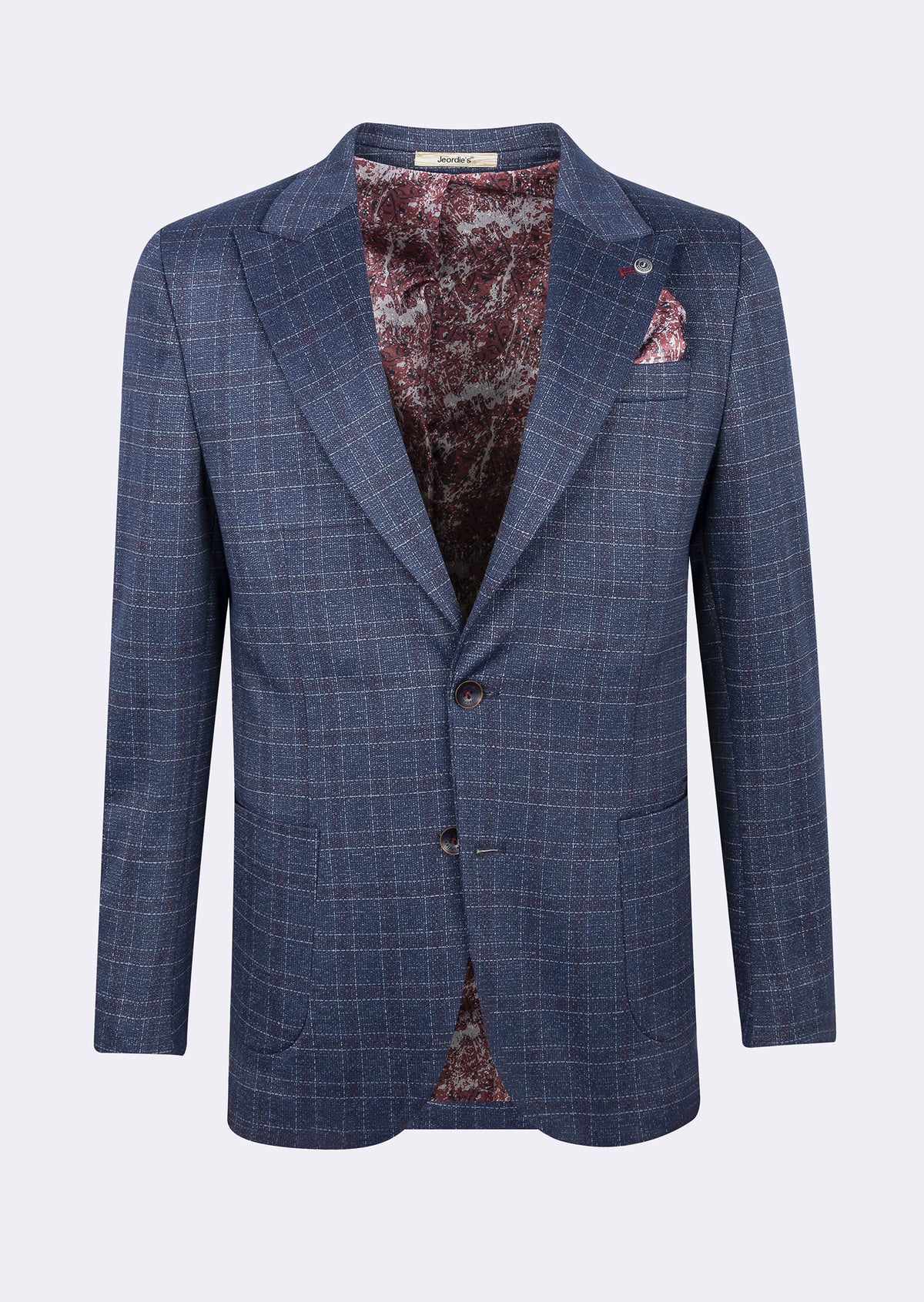 Navy - Burgundy Blazer