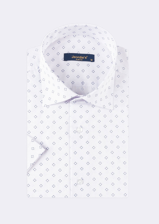 Lilac - Navy Short Sleeve Shirt