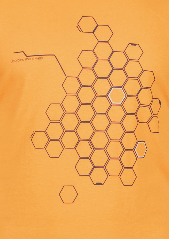 Orange Crew Neck T-shirt