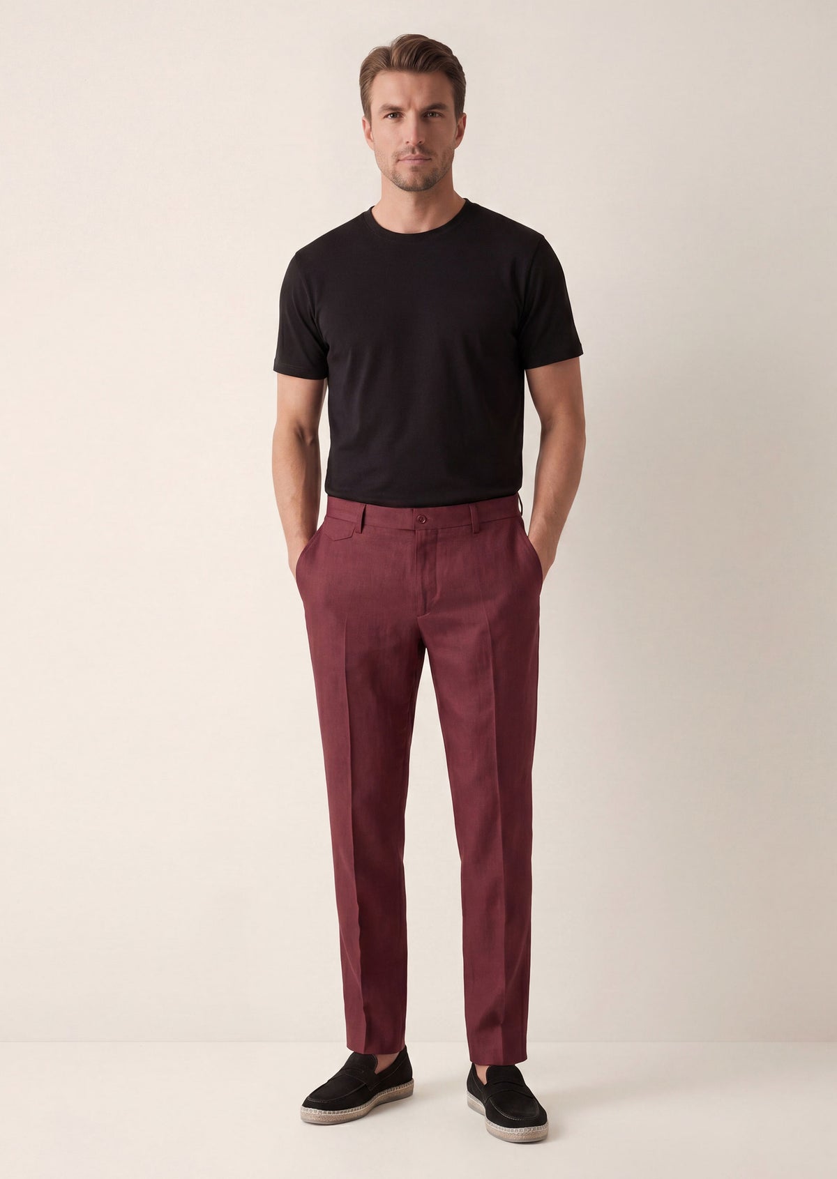 Burgundy Chino & Casual Pant