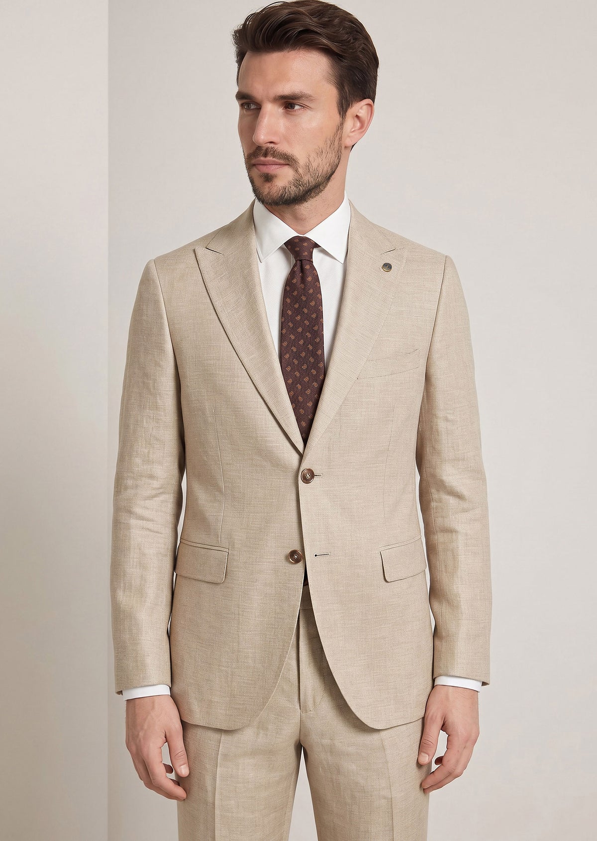 Dark Beige Suit