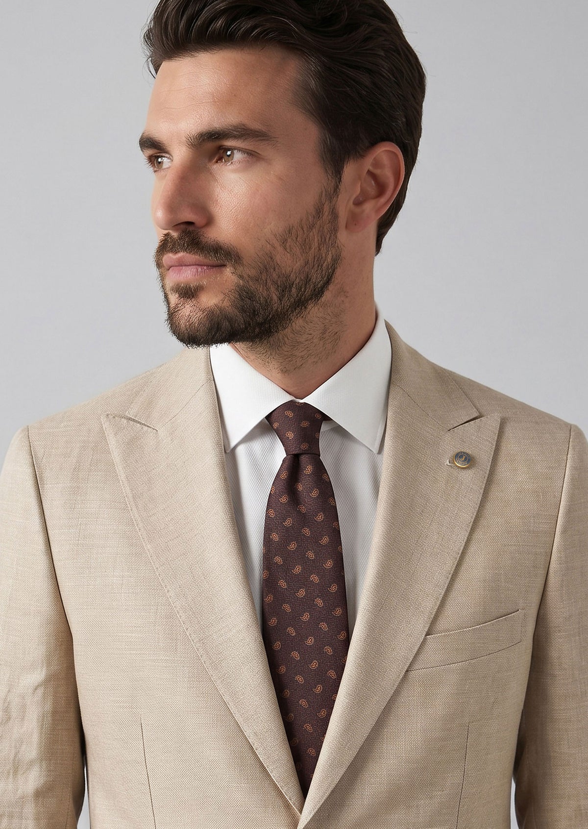 Dark Beige Suit