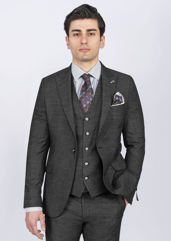 Black Three-Piece Suit