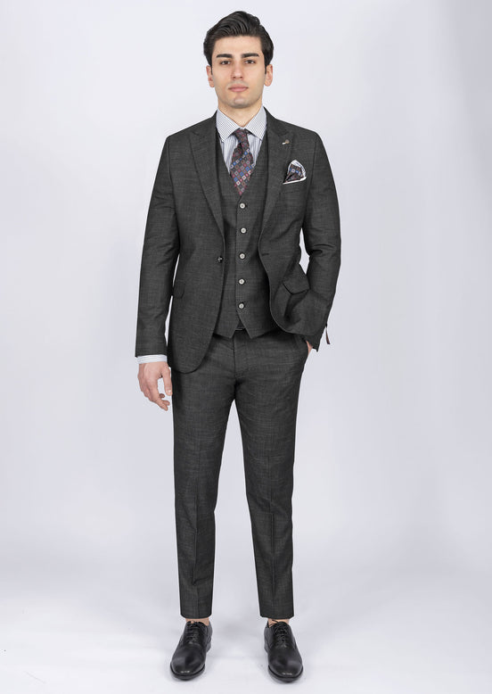 Black Three-Piece Suit
