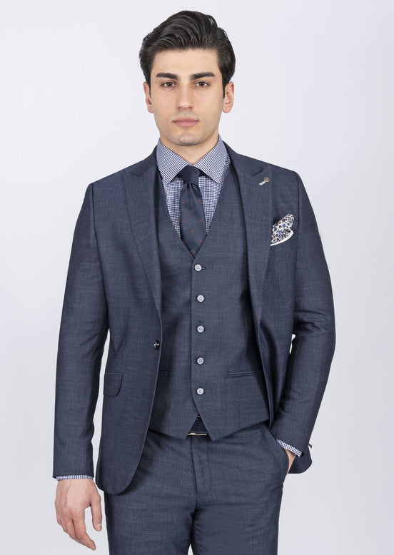 Navy Three-Piece Suit