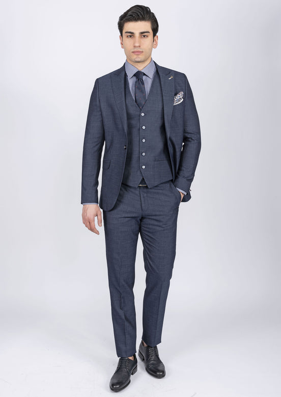 Navy Three-Piece Suit