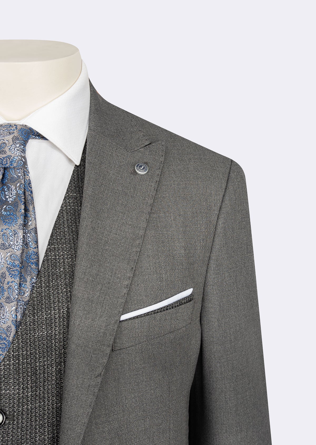 Grey Three-Piece Suit