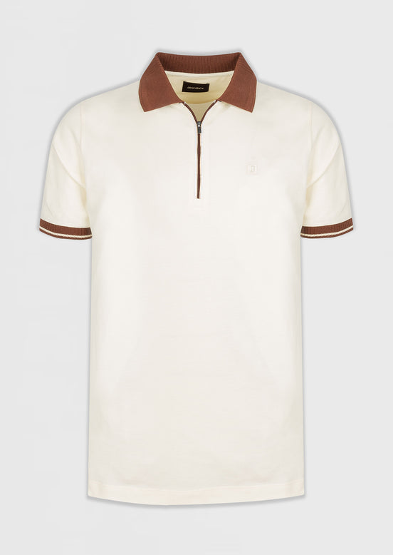 Cream Polo T-Shirt