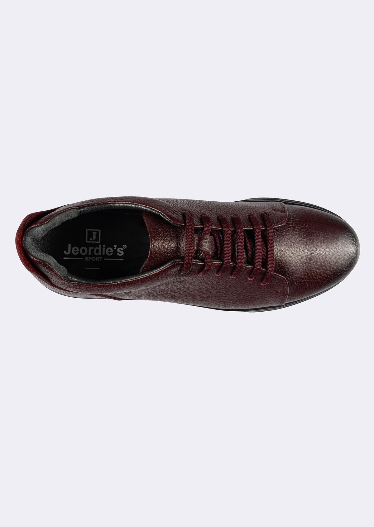 Black - Burgundy Trainers