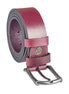 Burgundy Leather Belt