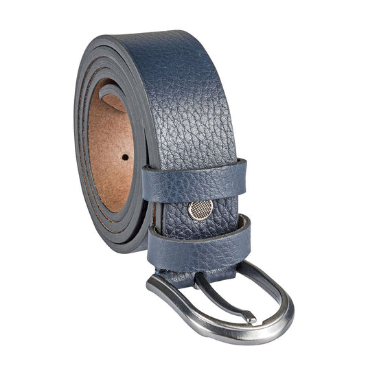 Navy Leather Belt