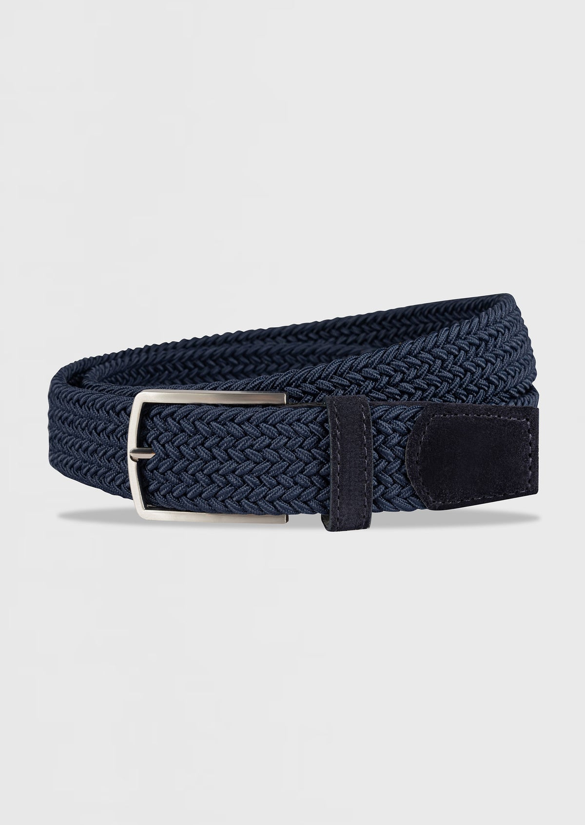 Navy Leather Belt
