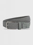 Grey Leather Belt