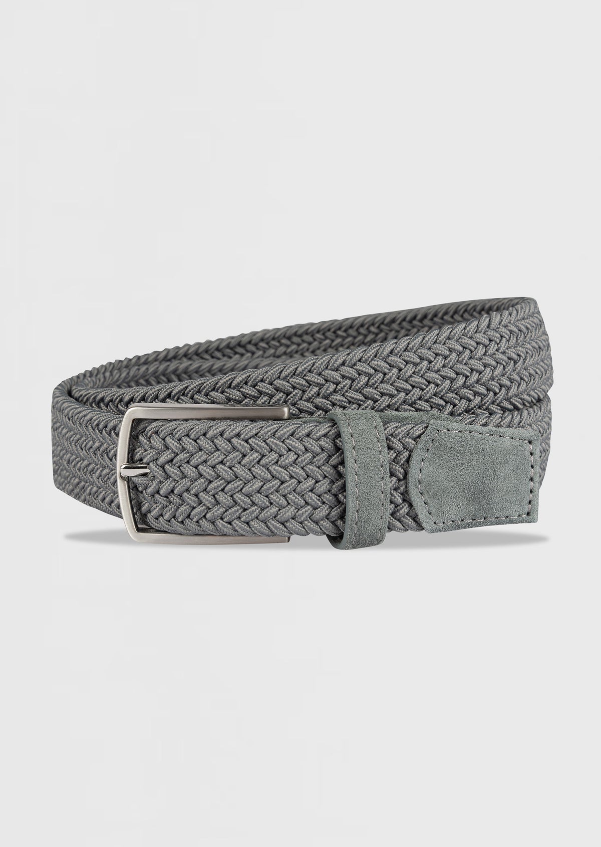 Grey Leather Belt