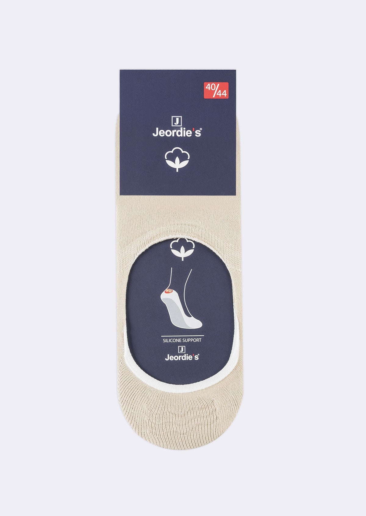 Beige Cotton Sock