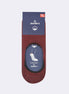 Burgundy Cotton Sock