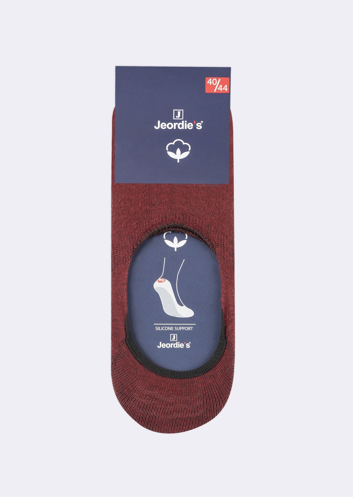 Burgundy Cotton Sock