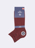 Burgundy Cotton Sock