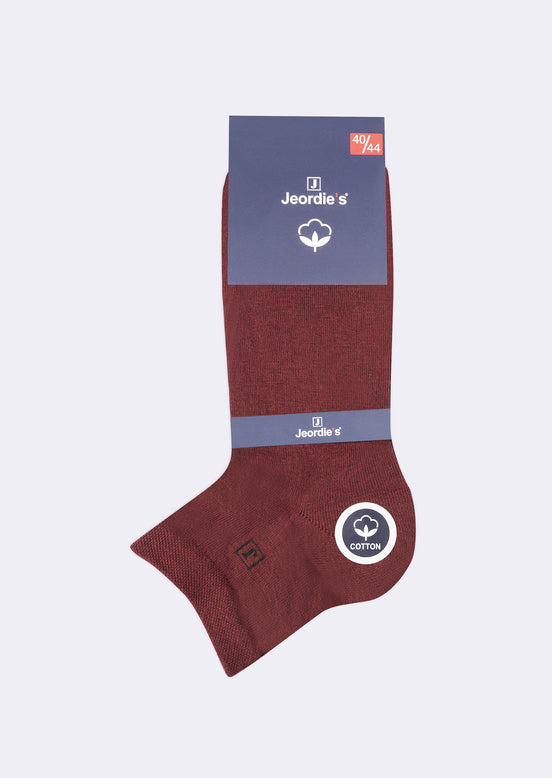 Burgundy Cotton Sock