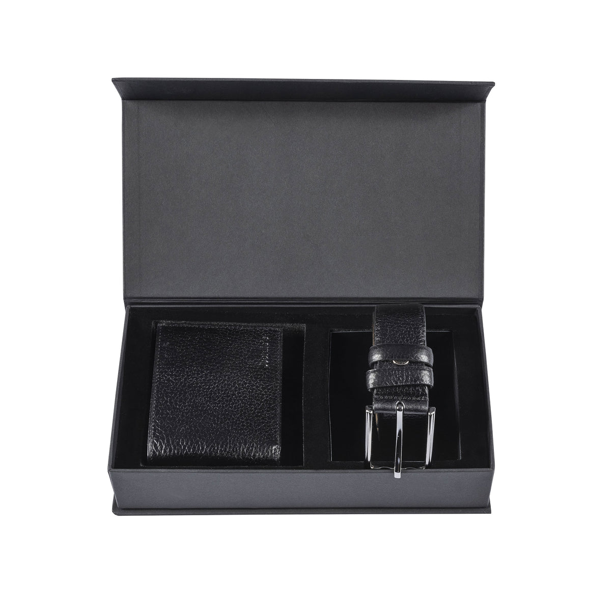 Black Wallet & Belt Set