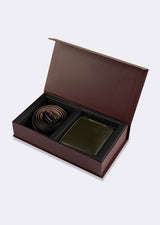 Khaki Wallet & Belt Set