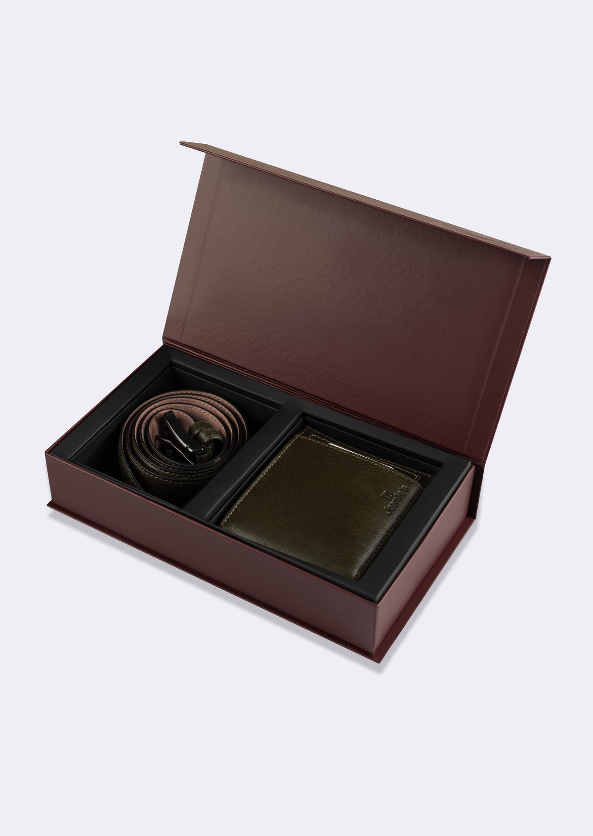 Khaki Wallet & Belt Set