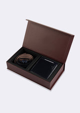 Navy Wallet & Belt Set