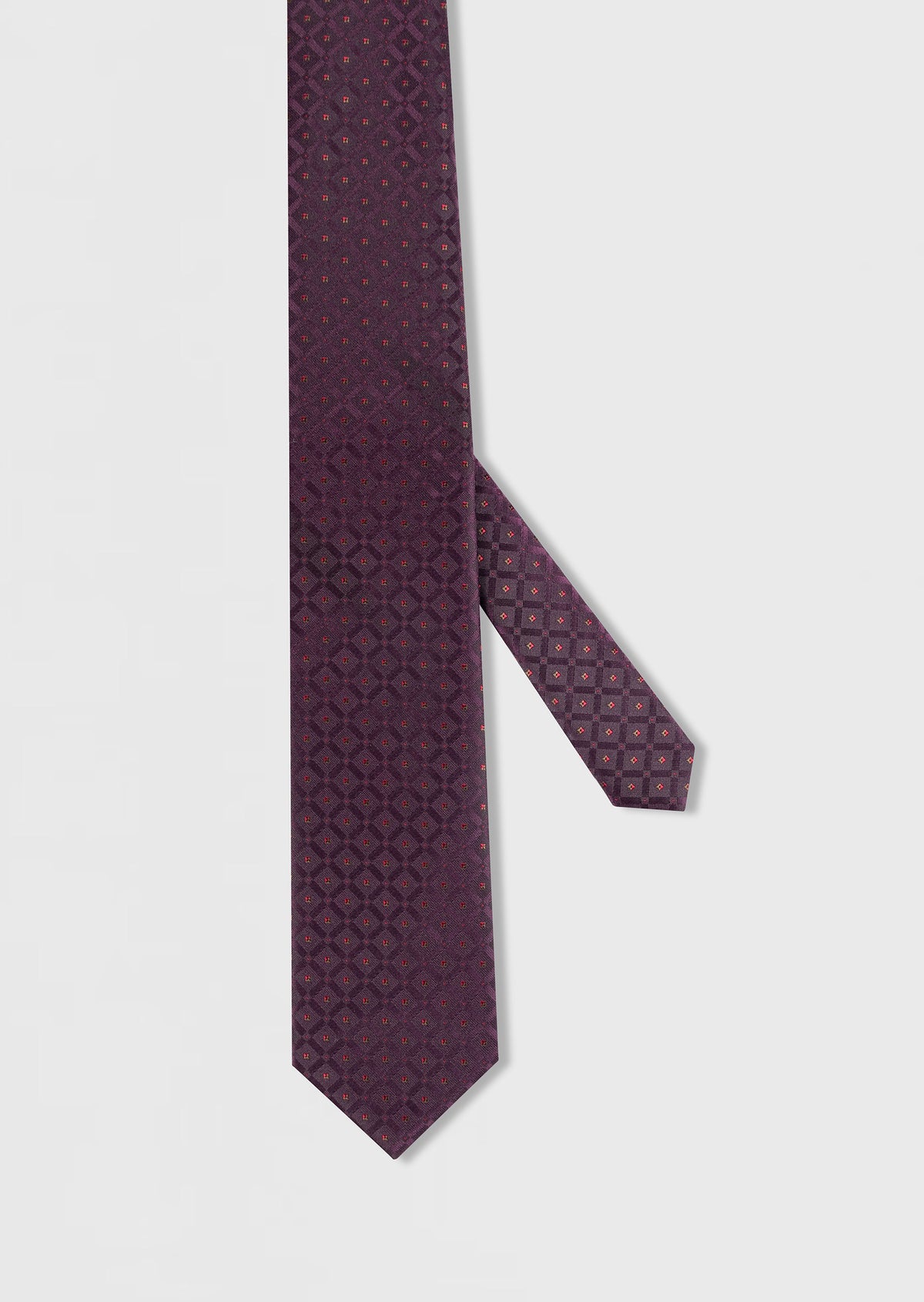 Purple Patterned Tie