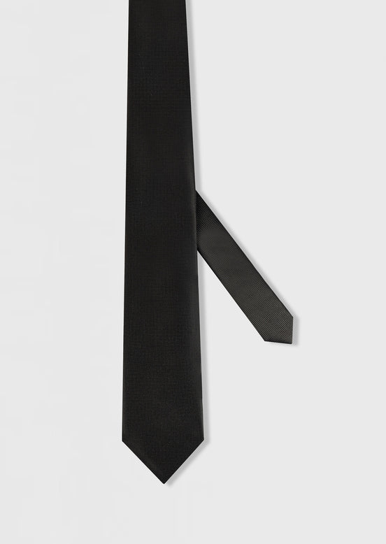Black Patterned Tie
