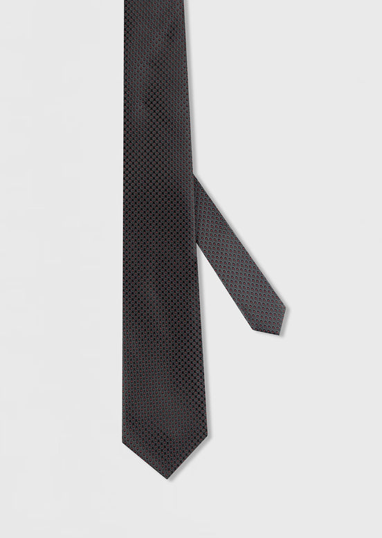 Black Patterned Tie