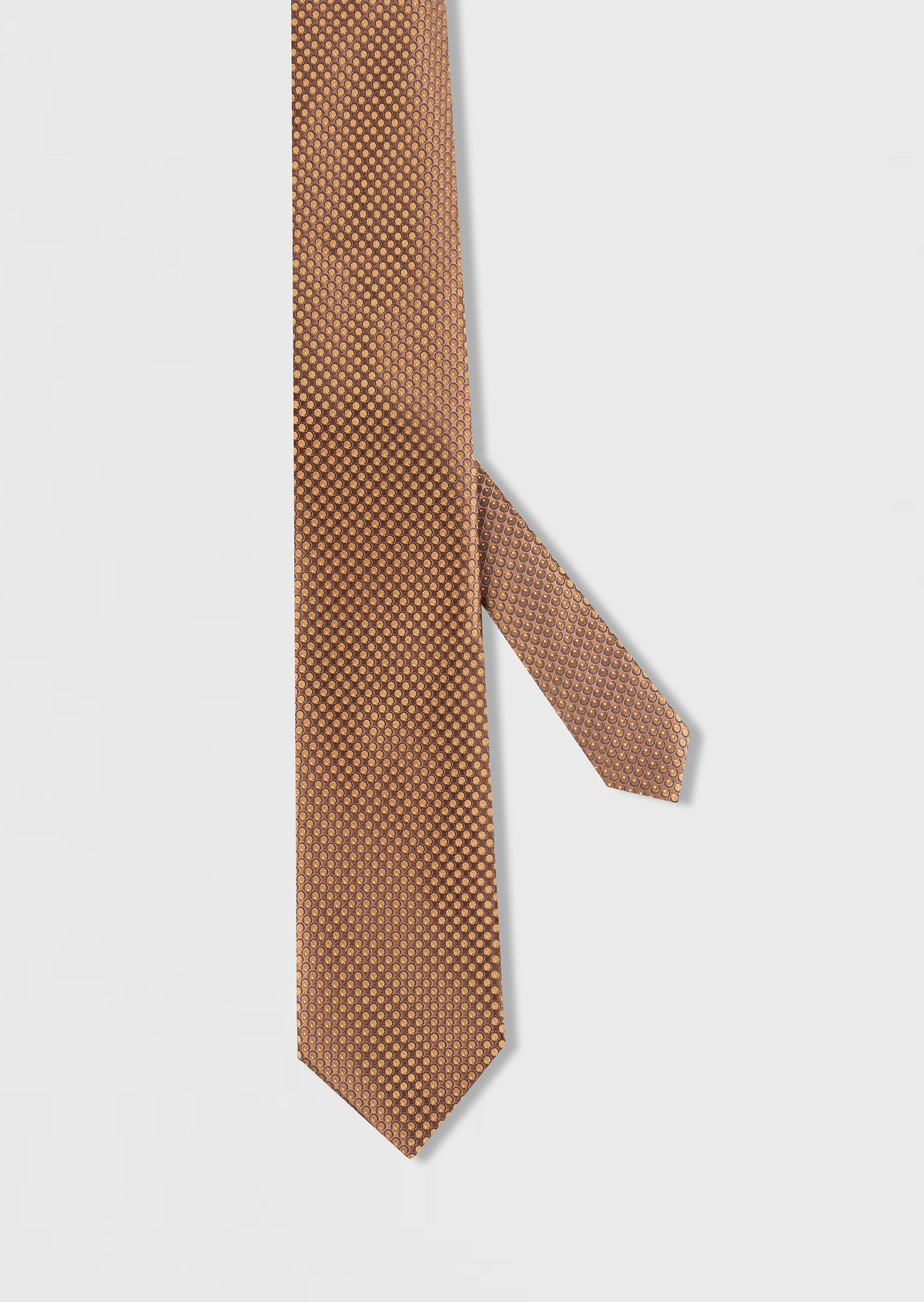 Beige Patterned Tie