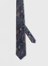 Dark Navy Patterned Tie
