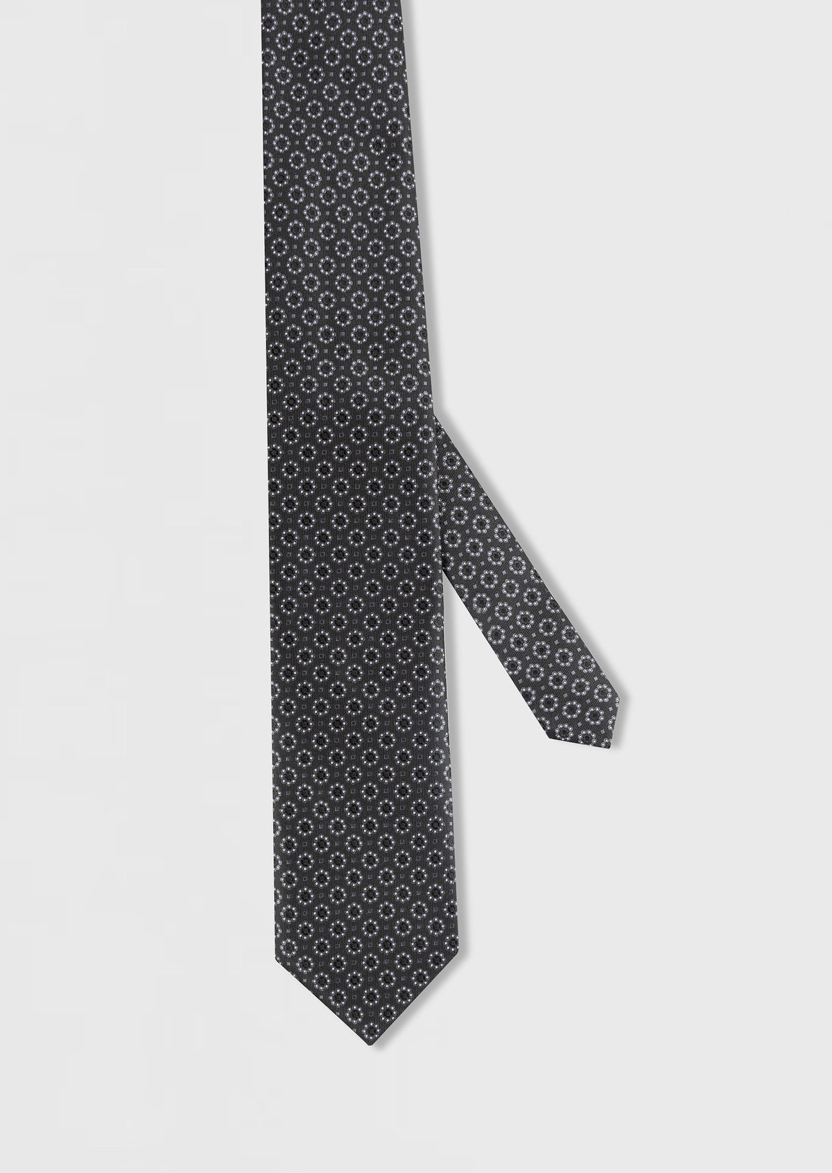 Black Patterned Tie