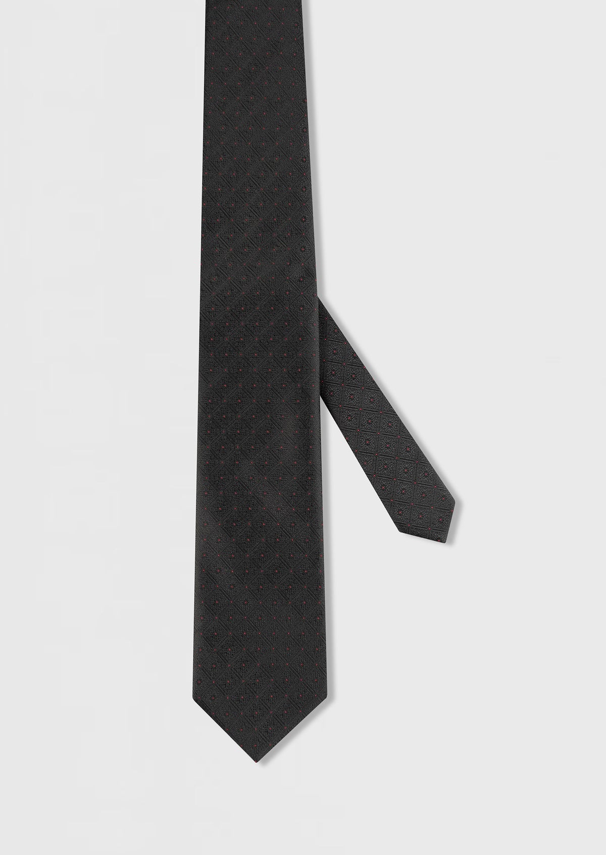 Black Patterned Tie
