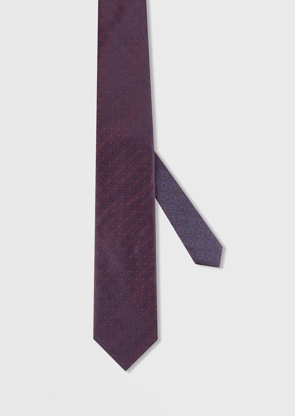 Dark Burgundy Patterned Tie