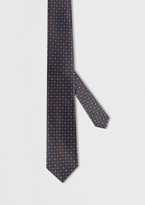Brown Patterned Tie