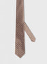 Beige Patterned Tie