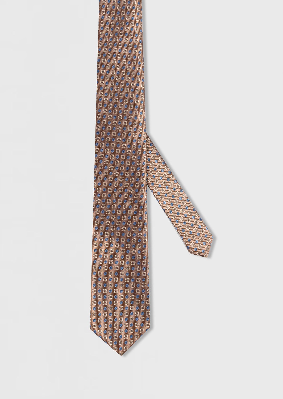 Beige Patterned Tie