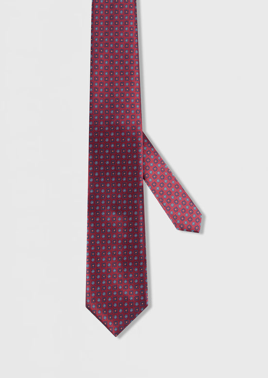 Burgundy Patterned Tie