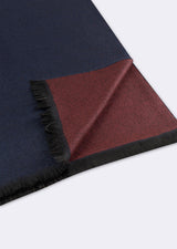 Navy - Burgundy Winter Scarf