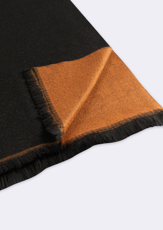 Tan - Black Winter Scarf