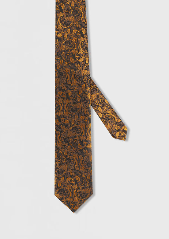 Yellow Patterned Tie
