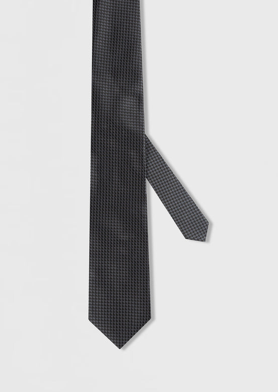 Anthracite Patterned Tie