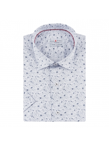 SLIM FIT PRINTED SHORT SLEVE SHIRT
